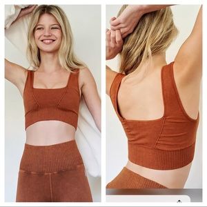 Free People Square Neck Good Karma Bra